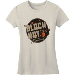 NWT Graphic Tee with Black Kat Kustoms Design